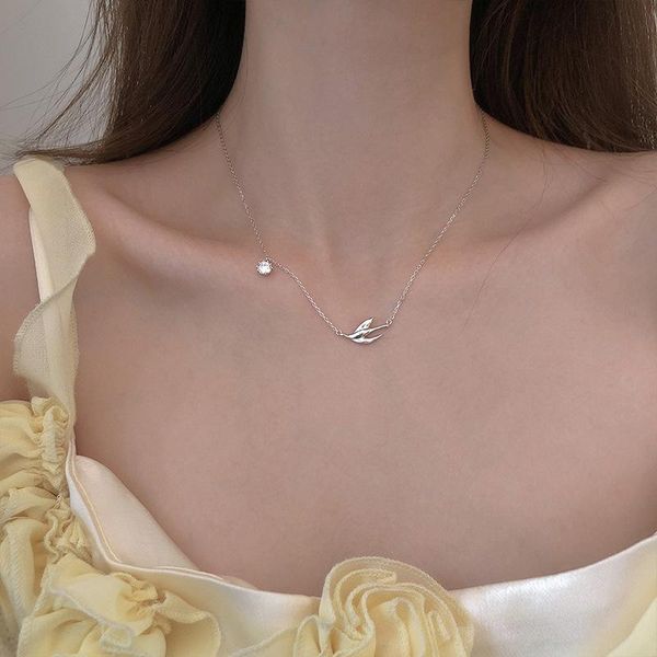 chains xiao bao swallow necklace 2021 tide female ins small pure and fresh contracted clavicle chain web celebrity act the role, Silver
chains xiao bao swallow necklace 2021 tide female ins small pure and fresh contracted clavicle chain web celebrity act the role, Silver