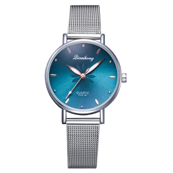 wristwatches montre femme fashion brand printed dial women watches geneva silver mesh belt quartz watch bracelet, Slivery;brown
wristwatches montre femme fashion brand printed dial women watches geneva silver mesh belt quartz watch bracelet, Slivery;brown