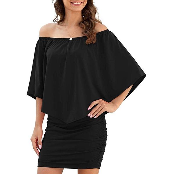 casual dresses off shoulder women ruffles black ruched mini dress elegant solid color ruffle party club vestido de mujer, Black;gray
casual dresses off shoulder women ruffles black ruched mini dress elegant solid color ruffle party club vestido de mujer, Black;gray