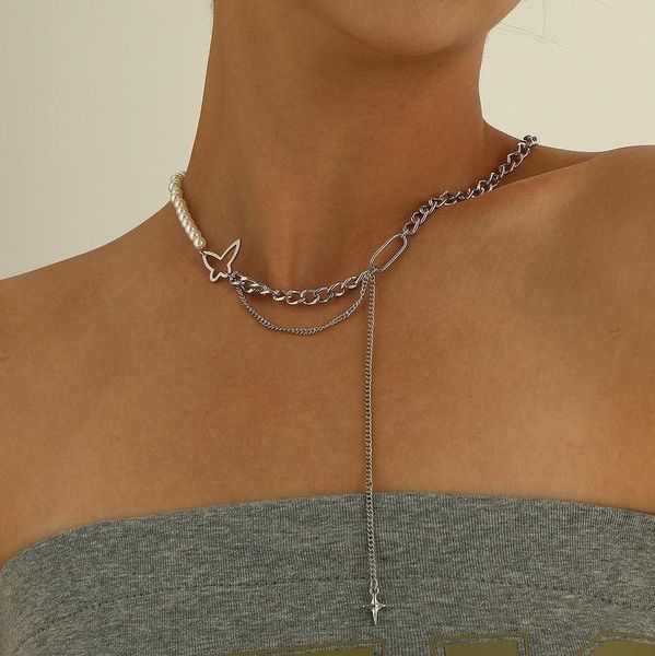 chains elegant necklace women butterfly necklaces woman fashion long chain pendant simple jewelry silver color trendy metal naszyjnik
chains elegant necklace women butterfly necklaces woman fashion long chain pendant simple jewelry silver color trendy metal naszyjnik
