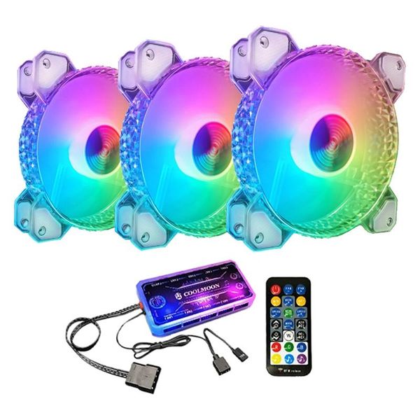 fans & coolings coolmoon crystal diamond rgb fan sets, 12cm silent long-life luminous chassis cooling set for pc
fans & coolings coolmoon crystal diamond rgb fan sets, 12cm silent long-life luminous chassis cooling set for pc