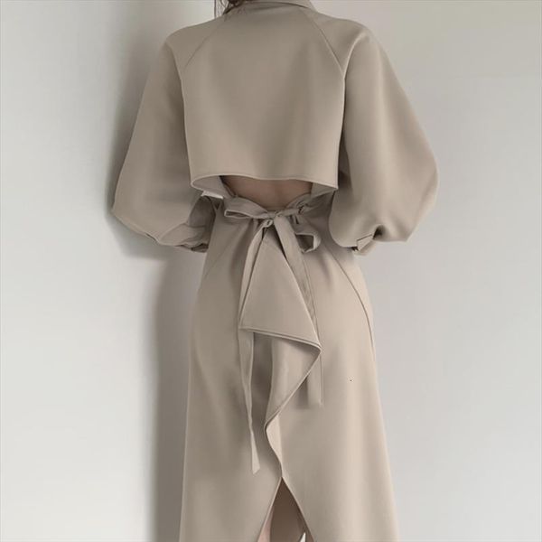 autumn long sleeve womens dress turn down collar backless split high waist ladies dresses party elegant casual, Black;gray
autumn long sleeve womens dress turn down collar backless split high waist ladies dresses party elegant casual, Black;gray