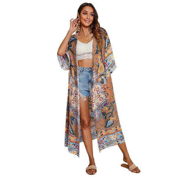 bohemian maxi dressed women open point complete summer clothes new floral impression bikini beach bathing suit cover dress vdxx, Black;gray
bohemian maxi dressed women open point complete summer clothes new floral impression bikini beach bathing suit cover dress vdxx, Black;gray