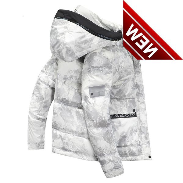 90% 2021 brand white duck jacket mens winter fashion shiny camouflage hooded down coats male warm outwear clothing, Black 
90% 2021 brand white duck jacket mens winter fashion shiny camouflage hooded down coats male warm outwear clothing, Black