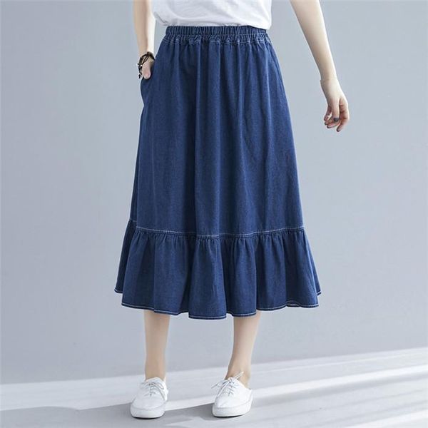 skirts women fashion summer high waist pleated ruffled denim skirt,plus size spring autunm elegant cotton jeans big 6xl 7xl, Black
skirts women fashion summer high waist pleated ruffled denim skirt,plus size spring autunm elegant cotton jeans big 6xl 7xl, Black