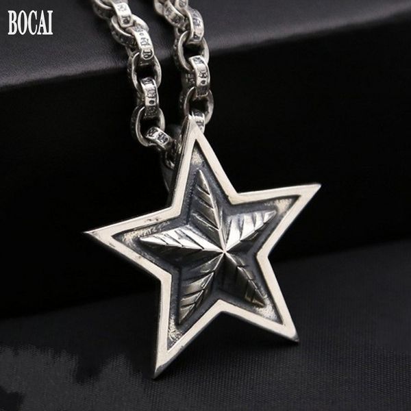 2021 new solid s925 sterling jewelry five-pointed star thai sier korean men and women large pendant 64qa, Silver
2021 new solid s925 sterling jewelry five-pointed star thai sier korean men and women large pendant 64qa, Silver