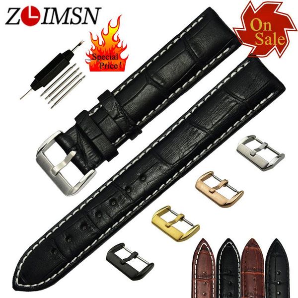 watch bands zlimsn genuine leather 12 14 16 19 21 23mm black brown bracelets silver stainless steel buckle special price
watch bands zlimsn genuine leather 12 14 16 19 21 23mm black brown bracelets silver stainless steel buckle special price