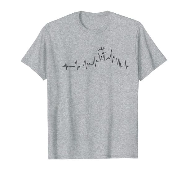 cute hiking heartbeat | funny mountaineering hikers fan gift t-shirt, White;black 
cute hiking heartbeat | funny mountaineering hikers fan gift t-shirt, White;black
