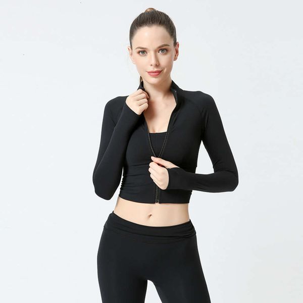 winter 2020 new autumn nude yoga and suit women's zipper slim running fitness sports coat women, Gray
winter 2020 new autumn nude yoga and suit women's zipper slim running fitness sports coat women, Gray