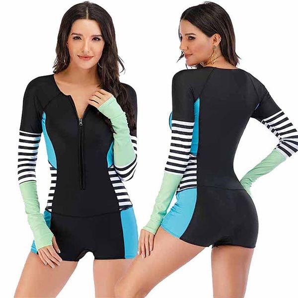 2021 swimsuit women's sports one-piece swimsuit long sleeve women's retro one-piece surfing
2021 swimsuit women's sports one-piece swimsuit long sleeve women's retro one-piece surfing