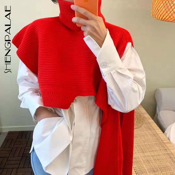 shengpalae 2021 new autumn long sleeve jumper knitted loose fashion pullover femme turtleneck irregular scarf cape za5307 210218, White;black
shengpalae 2021 new autumn long sleeve jumper knitted loose fashion pullover femme turtleneck irregular scarf cape za5307 210218, White;black
