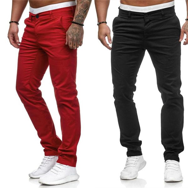 men's pants 2021 summer men solid color polyester cotton pencil male slim fit straight business casual thin style trousers, Black
men's pants 2021 summer men solid color polyester cotton pencil male slim fit straight business casual thin style trousers, Black