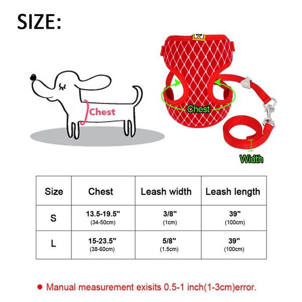 cute dog cat harness vest breathable mesh pet puppy harness and leash set small nylon soft pet chest strap for chihua qylwaa
cute dog cat harness vest breathable mesh pet puppy harness and leash set small nylon soft pet chest strap for chihua qylwaa