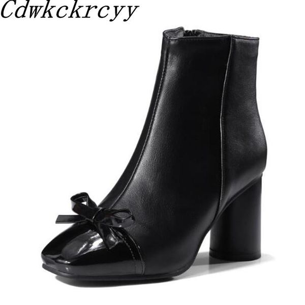 boots autumn and winter style fashion british round heel square head sweet bow short cashmere keep warm women, Black
boots autumn and winter style fashion british round heel square head sweet bow short cashmere keep warm women, Black