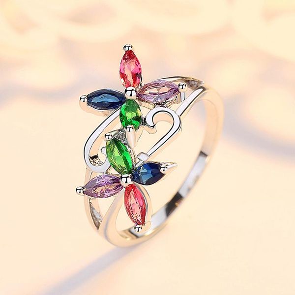 wedding rings lxoen cute romantic flower women with silver color multicolor crystal engagement ring for party jewelry, Slivery;golden
wedding rings lxoen cute romantic flower women with silver color multicolor crystal engagement ring for party jewelry, Slivery;golden