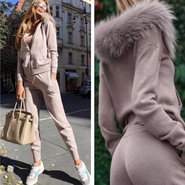 spring 2021new female winter pieces knitted or crocheted women's leather collar cardigan + pants in tender mesh zr8d, Gray
spring 2021new female winter pieces knitted or crocheted women's leather collar cardigan + pants in tender mesh zr8d, Gray