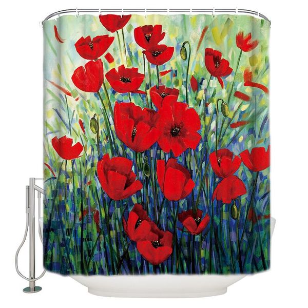 shower curtains poppy oil painting art bath mildew-resistant bathroom decor sets
shower curtains poppy oil painting art bath mildew-resistant bathroom decor sets