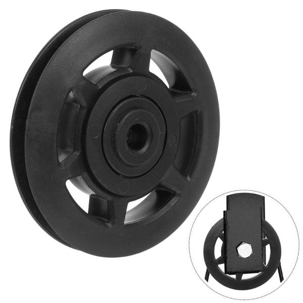1pc fitness pulley wheel plastic fitness pulley trainer tool (black)
1pc fitness pulley wheel plastic fitness pulley trainer tool (black)