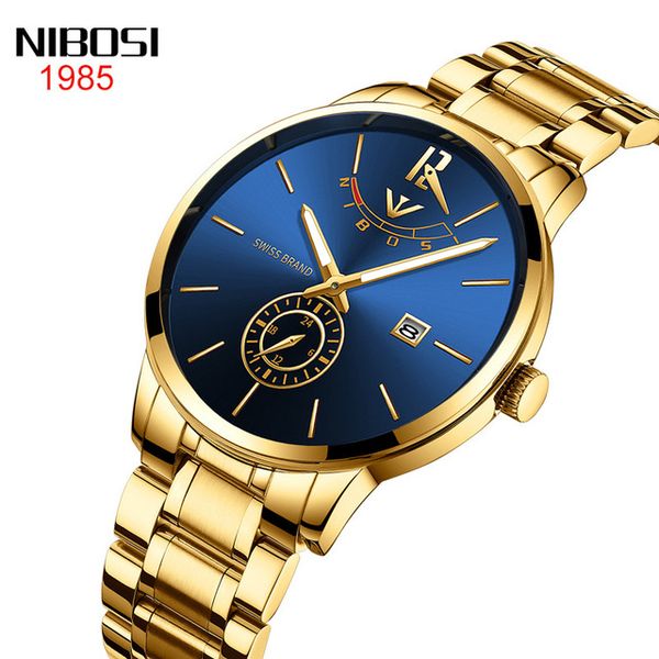 9 style nibosi watch men men's watch business waterproof students quartz watch gold shell blue dail 47mm, Slivery;brown
9 style nibosi watch men men's watch business waterproof students quartz watch gold shell blue dail 47mm, Slivery;brown