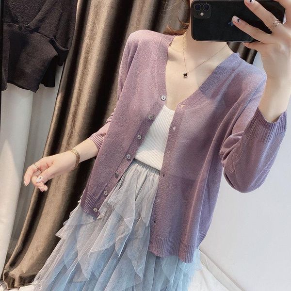 women's knits & tees tfetters cardigan womens sweater jacket summer 2021 thin ice silk knitted sunscreen clothesair conditioned coats w, White
women's knits & tees tfetters cardigan womens sweater jacket summer 2021 thin ice silk knitted sunscreen clothesair conditioned coats w, White