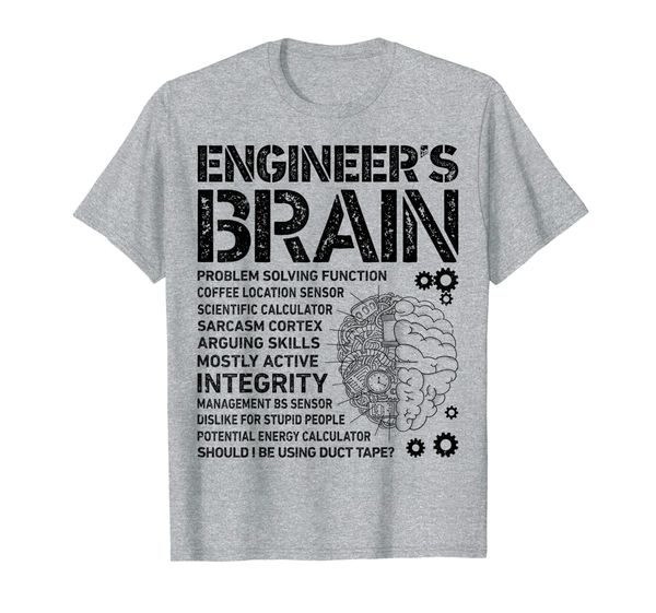 engineer's brain funny process engineer men engineering gift t-shirt, White;black 
engineer's brain funny process engineer men engineering gift t-shirt, White;black