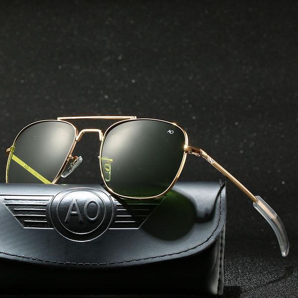 sunglasses with case aviation ao men designer sun glasses for male american army optical glass lens carton, White;black
sunglasses with case aviation ao men designer sun glasses for male american army optical glass lens carton, White;black