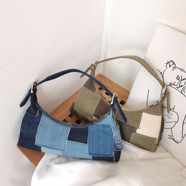 evening bags women fashion underarm baguette bag stitching military cloth denim canvas casual all-match shoulder messenger
evening bags women fashion underarm baguette bag stitching military cloth denim canvas casual all-match shoulder messenger