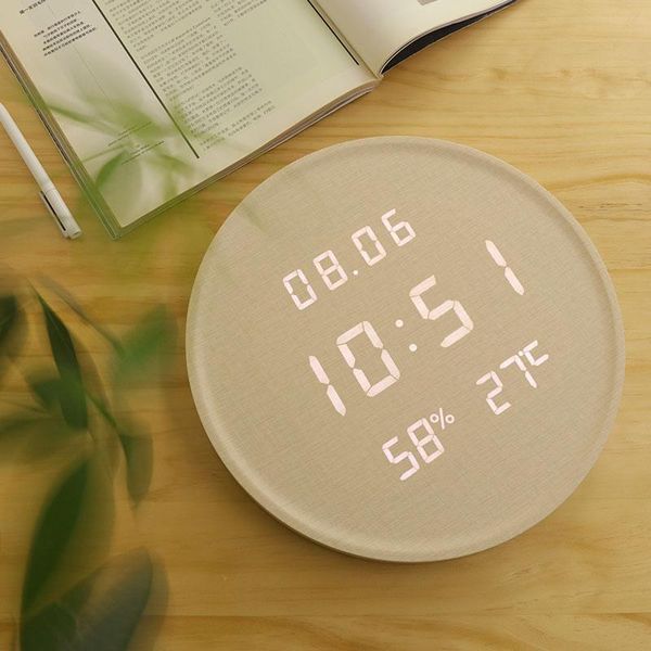 wall clocks nordic creative clock simple digital glowing modern design living room reloj de pared home decor db60bg