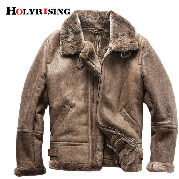 men's leather & faux super warm genuine sheep jacket mens b3 shearling bomber military pilot fur real and m-3xl 19288, Black
men's leather & faux super warm genuine sheep jacket mens b3 shearling bomber military pilot fur real and m-3xl 19288, Black
