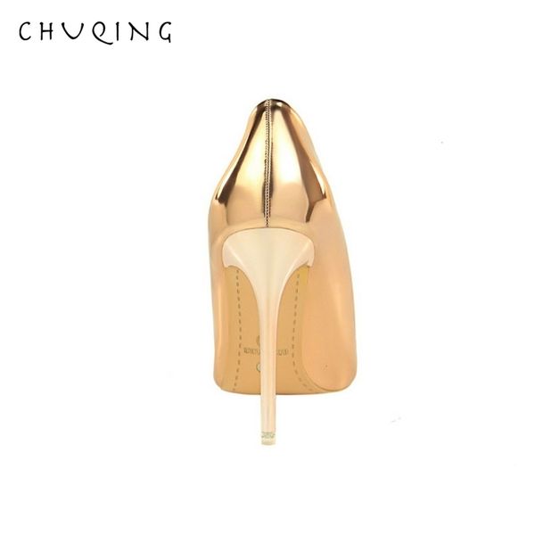 chuqing fashion metal with high heels women's shoes high-heeled shallow mouth pointed nightclub was thin single shoes, Black
chuqing fashion metal with high heels women's shoes high-heeled shallow mouth pointed nightclub was thin single shoes, Black