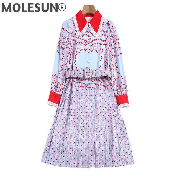 casual dresses fashion designer spring autumn women's long-sleeved lapel printed belt vintage chic runway party midi dress, Black;gray
casual dresses fashion designer spring autumn women's long-sleeved lapel printed belt vintage chic runway party midi dress, Black;gray