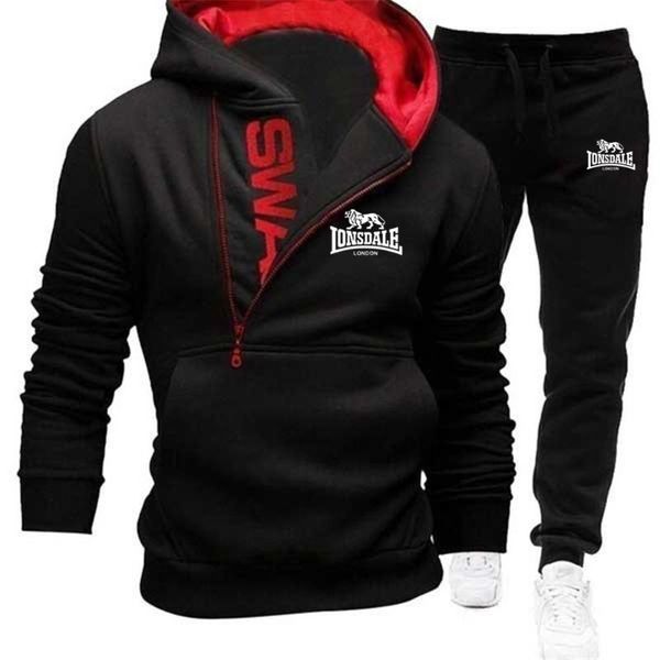 men's hoodies & sweatshirts spring autumn suit lonsdale high-quality pure cotton casual wear sportswear jacket and sports pants, Black
men's hoodies & sweatshirts spring autumn suit lonsdale high-quality pure cotton casual wear sportswear jacket and sports pants, Black