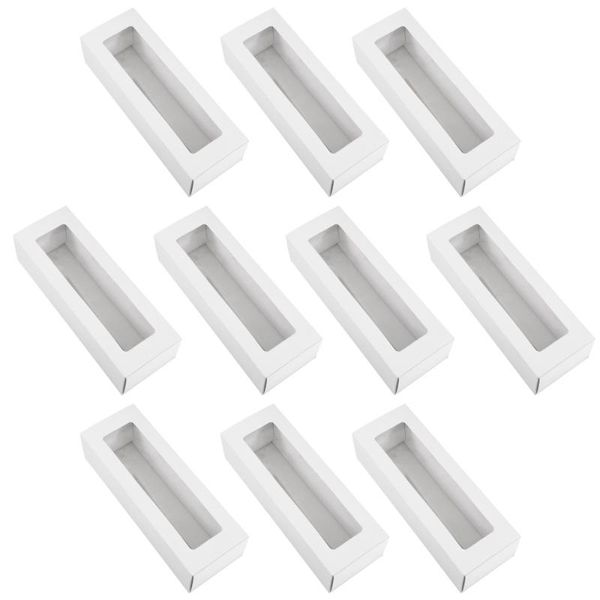 yardwe 10pcs white paper containers intact shape cookie boxes cupcake containers with clear window for gift-giving
yardwe 10pcs white paper containers intact shape cookie boxes cupcake containers with clear window for gift-giving