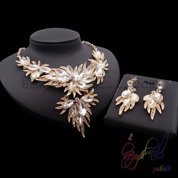 earrings & necklace fashion costume jewelry bridal crystal beads jeweley set gold designs for girls, Silver
earrings & necklace fashion costume jewelry bridal crystal beads jeweley set gold designs for girls, Silver
