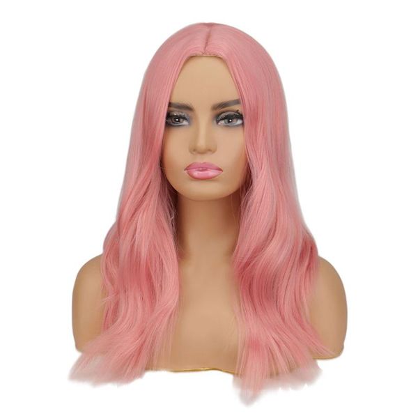 synthetic wigs whimsical w short natural wavy wig for women pink heat resistant halloween cosplay false hair, Black
synthetic wigs whimsical w short natural wavy wig for women pink heat resistant halloween cosplay false hair, Black