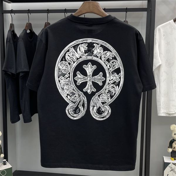 2021 fashion brand new short t-shirt ch men's sanskrit horseshoe luminous round neck loose half sleeve shirt i, White;black
2021 fashion brand new short t-shirt ch men's sanskrit horseshoe luminous round neck loose half sleeve shirt i, White;black