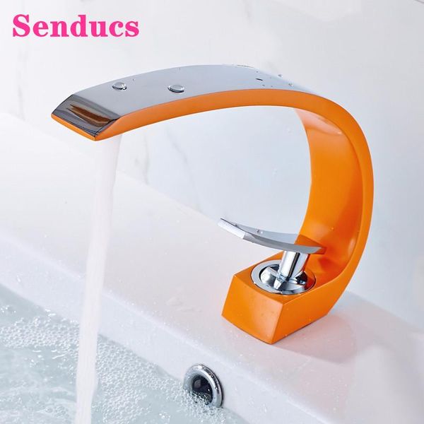 senducs bathroom mixer tap quality brass basin sink faucets deck mounted orange chrome basin faucet cold bathroom taps
senducs bathroom mixer tap quality brass basin sink faucets deck mounted orange chrome basin faucet cold bathroom taps