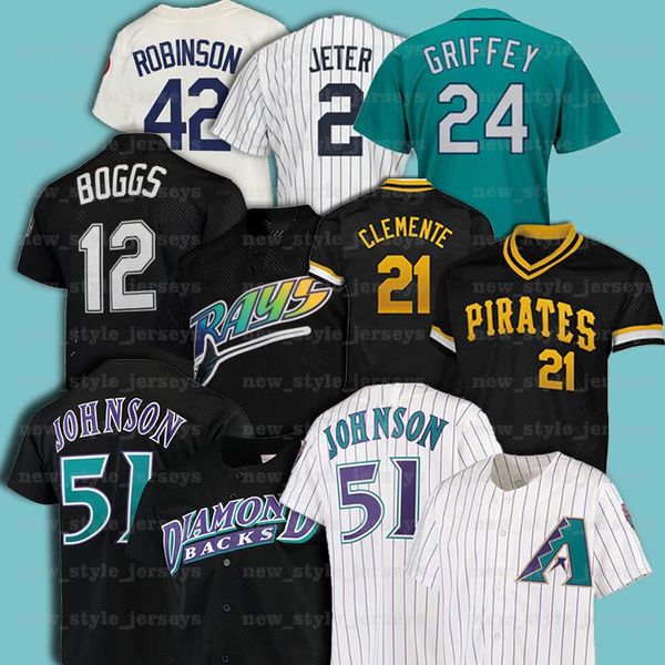 21 roberto clemente 51 randy johnson 42 jackie robinson 12 wade boggs retro men mitchell & ness baseball jersey z13, Blue;black
21 roberto clemente 51 randy johnson 42 jackie robinson 12 wade boggs retro men mitchell & ness baseball jersey z13, Blue;black