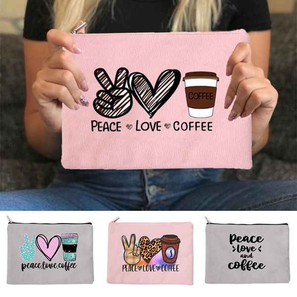 cosmetic bags & cases peace love coffee women canvas make up pouch female fashion zipper wash handbag lipstick organizers gifts
cosmetic bags & cases peace love coffee women canvas make up pouch female fashion zipper wash handbag lipstick organizers gifts