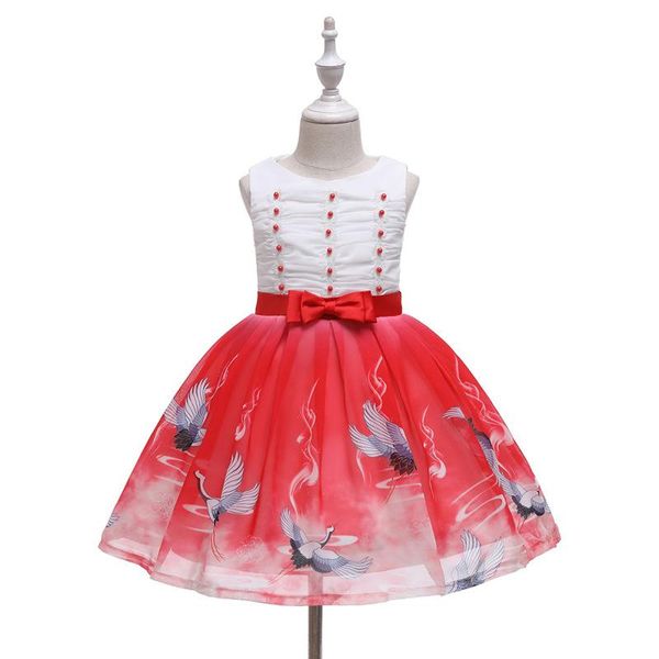 girl's dresses flower girls dress illusion sleeveless pearls embroidery lace pleat luxury pink o-neck knee-length kids party princess g, Red;yellow
girl's dresses flower girls dress illusion sleeveless pearls embroidery lace pleat luxury pink o-neck knee-length kids party princess g, Red;yellow