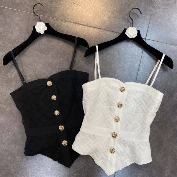 spring arrivals solid color button decoration collect waist style suspender vest mz613 210525, White
spring arrivals solid color button decoration collect waist style suspender vest mz613 210525, White