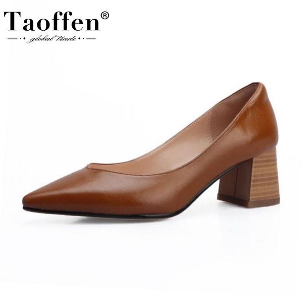 dress shoes taoffen real leather office pumps pointed toe woman party classics elegant female footwear size 34-39, Black
dress shoes taoffen real leather office pumps pointed toe woman party classics elegant female footwear size 34-39, Black