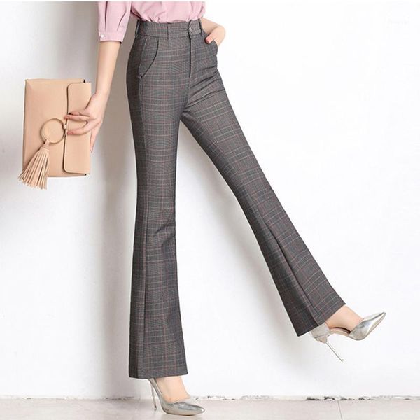 thin slim flared pants female summer spring office lady trousers women's casual regular plaid plus size high waist & capris, Black;white
thin slim flared pants female summer spring office lady trousers women's casual regular plaid plus size high waist & capris, Black;white