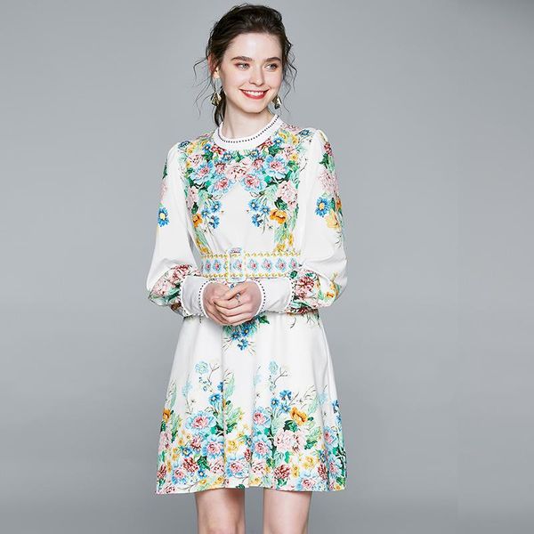 casual dresses elegant lantern sleeve floral print dress runway designers spring woman clothes knee length holiday robe femme vestidos, Black;gray
casual dresses elegant lantern sleeve floral print dress runway designers spring woman clothes knee length holiday robe femme vestidos, Black;gray