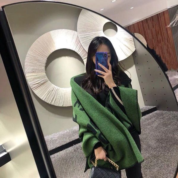 new net red sl same cashmere shawl. letter jacquard double-sided green blanket scarf. warm shawl scarf women, Blue;gray
new net red sl same cashmere shawl. letter jacquard double-sided green blanket scarf. warm shawl scarf women, Blue;gray
