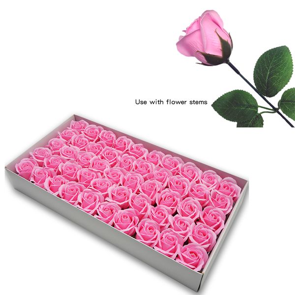 50pcs artificial holding soap flower head diy gift valentines day wedding home decorative hand-made rose
50pcs artificial holding soap flower head diy gift valentines day wedding home decorative hand-made rose