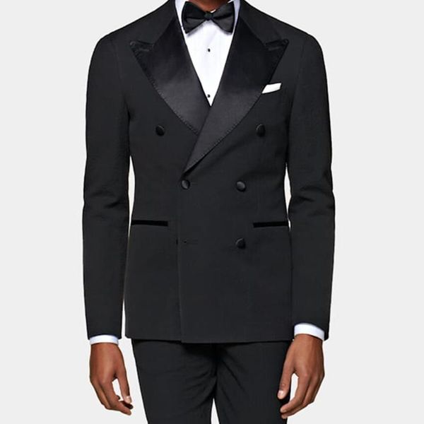 men's suits & blazers tailor made fashion elegant style double breasted black men slim fit groom tuxedo for wedding dinner party male c, White;black
men's suits & blazers tailor made fashion elegant style double breasted black men slim fit groom tuxedo for wedding dinner party male c, White;black