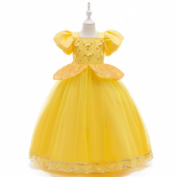 girl's dresses summer baby girl princess bubble sleeve elegant family party school activies halloween dress cosplay bridesmaid clothes, Red;yellow
girl's dresses summer baby girl princess bubble sleeve elegant family party school activies halloween dress cosplay bridesmaid clothes, Red;yellow