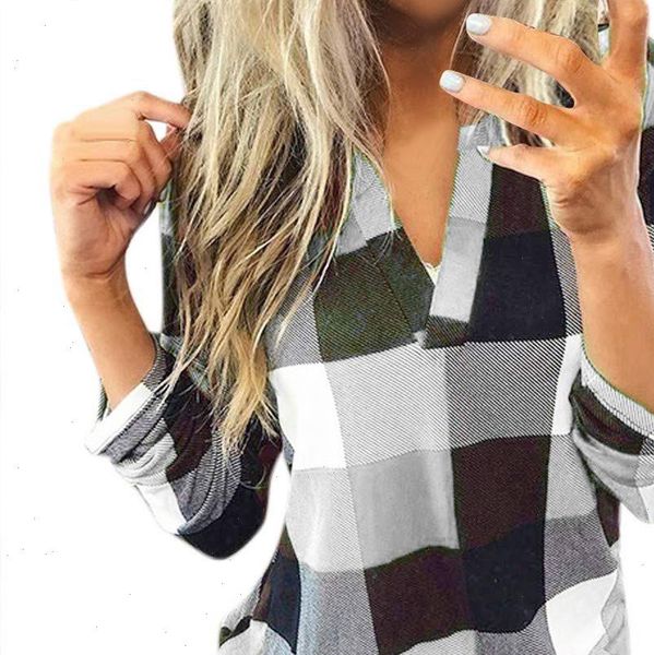 fashion women autumn blouses casual cotton long sleeve plaid shirt womens slim jacket shirt female femme clothing t1g, White
fashion women autumn blouses casual cotton long sleeve plaid shirt womens slim jacket shirt female femme clothing t1g, White