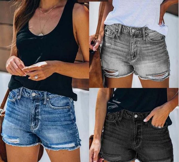 women's jeans summer short fashion slim ripped female cotton stretch shorts denim pants, Blue
women's jeans summer short fashion slim ripped female cotton stretch shorts denim pants, Blue